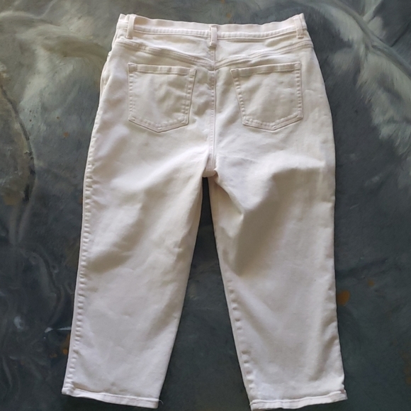 Gloria Vanderbilt Shimmering Effects Capris Sz 12 - Picture 4 of 6